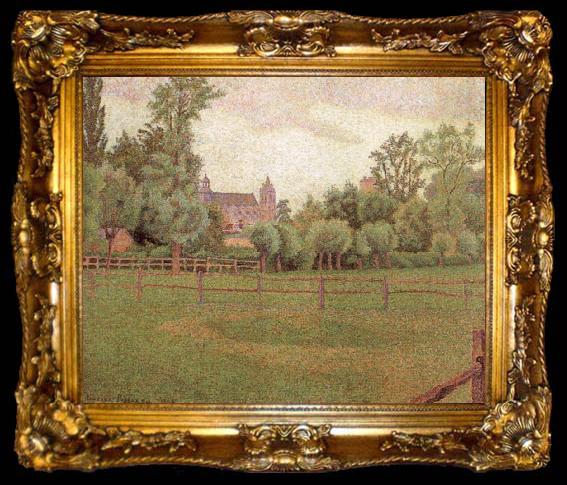 framed  Lucien Pissarro The Deaf Woman-s House, ta009-2
